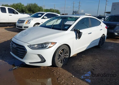 2017 Hyundai Elantra Limited z USA, uszkodzony, nr VIN 5NPD84LF5HH000558